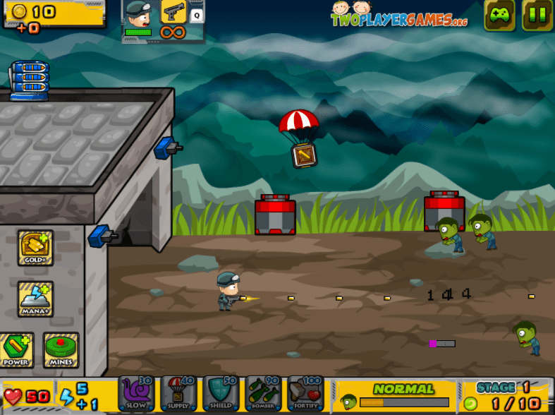 Chơi Game bắn zombie 2 người online - trò chơi bắn xác sống