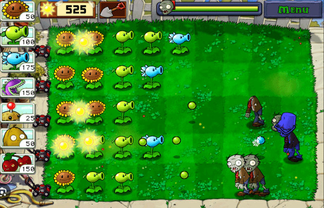 Game trồng cây bắn ma chiến thuật trồng cây đánh bại thây ma